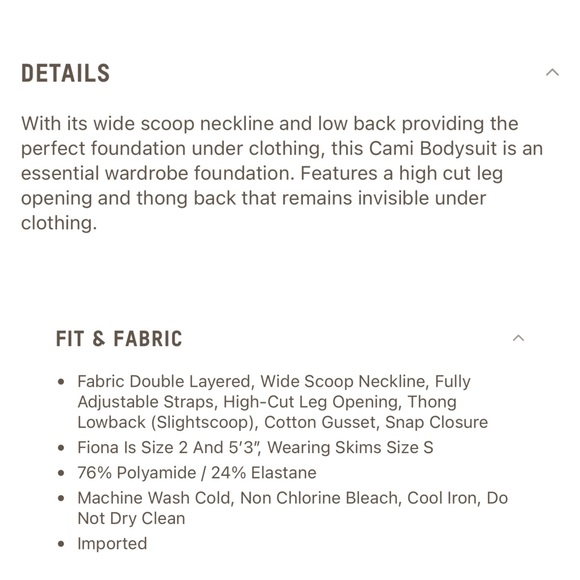 ❗️LAST 1❗️ NEW Skims Fits Everybody Cami Thong Bodysuit in Onyx Women’s 2X - Picture 7 of 7